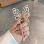 Metal butterfly hair clip 1