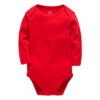 red full sleeves bodysuit