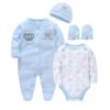 Light Blue printed onesies