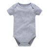 Short sleeves grey bodysuit