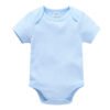 Short sleeve light blue bodysuit