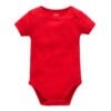 Short sleeves red bodysuit