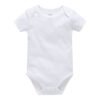 Short sleeves white bodysuit