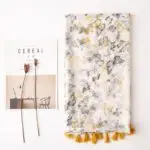 All-match sweet butterfly cotton feel gauze scarf holiday beach towel yitao 16