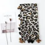 women Cotton Linen Scarf staler shawl hijab yitao 8 leopard print
