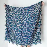women Cotton Linen Scarf staler shawl hijab yitao 8 leopard print