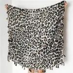 women Cotton Linen Scarf staler shawl hijab yitao 8 leopard print