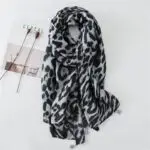 women Cotton Linen Scarf staler shawl hijab yitao 8 leopard print