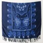 women Cotton Linen Scarf staler shawl yitao 4 tie and dye