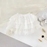 0-3 years girl sling suit summer thin vest White lace cake princess skirt pants two-piece set youyo 13