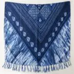 women Cotton Linen Scarf staler shawl yitao 4 tie and dye