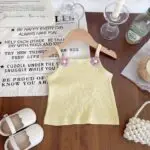 0-3 years girl sling suit summer thin vest White lace cake princess skirt pants two-piece set youyo 13