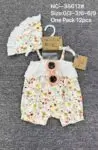 Baby girl boxer romper with slings, hat and glasses 3pcs Set Dikar 7