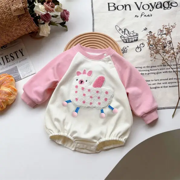 Cute Lamp cartoon long sleeve fart Romper youyo 38