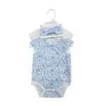 Baby girl three-piece Body Suit Head Band summer set Dikar 5