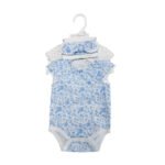 Baby girl three-piece Body Suit Head Band summer set Dikar 5