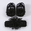 XSX060 Big Flower Black + Hairband