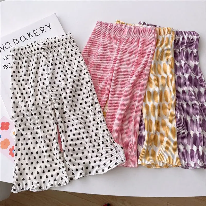 Girls wide-leg printed comfortable fashionable Trouser jimo 4 g 1Girls wide-leg printed comfortable fashionable Trouser jimo 4 b