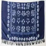 women Cotton Linen Scarf staler shawl yitao 4 tie and dye