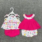 Summer baby girl Frock Shorts four-piece suit didkar 4