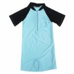 kids swimming wear girls jumpsuit  silid color summer Xinrou 5