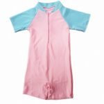 kids swimming wear girls jumpsuit  silid color summer Xinrou 5