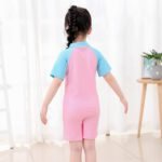 kids swimming wear girls jumpsuit  silid color summer Xinrou 5