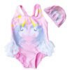 Pink unicorn with hat