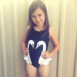 kids Swim wear jumpsuit swan  Xinrou 5
