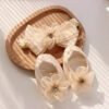 Double-line five-petal bow headband + small shoes