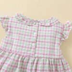 baby girl cotton summer frock and shorts 2 pcs set tyoue d1