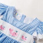 baby girl summer cotton smocked frock tyoue 30