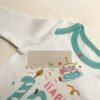 8104 100-day baby romper blue