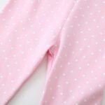 Spring and Autumn Pink dots ballerina doll embroidery cotton  tights jumping 15