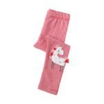 Red lining unicorn embroidery thin tights jumping 23