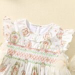 Baby girl bow bear print dress cute handmade smoking dress tuoye 14-0-cib.jpg