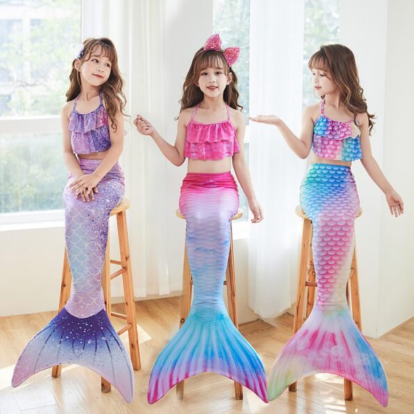 kids Swim wear mermaid diving suit Xinrou 6e