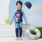 kids swimming wear girls jumpsuit  boys cover all Xinrou 7