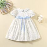 Summer dangling duck embroidered cotton flower Printed skirt tyoue 4