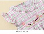 baby girl cotton summer frock and shorts 2 pcs set tyoue d1